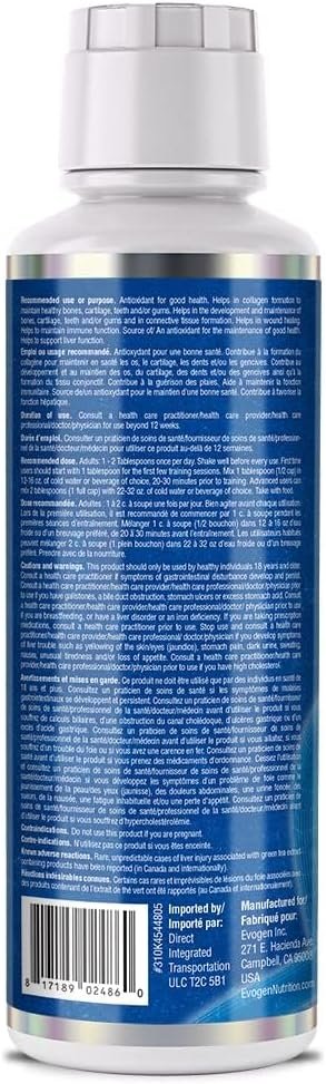 Evogen EVP AQ - Liquid Muscle Volumizer | Liquid Glycerol for Skin-Splitting Pumps, Muscle Fullness & Vascularity | Betaine Anhydrous, S7 NO Blend | Unflavored | 473 ml