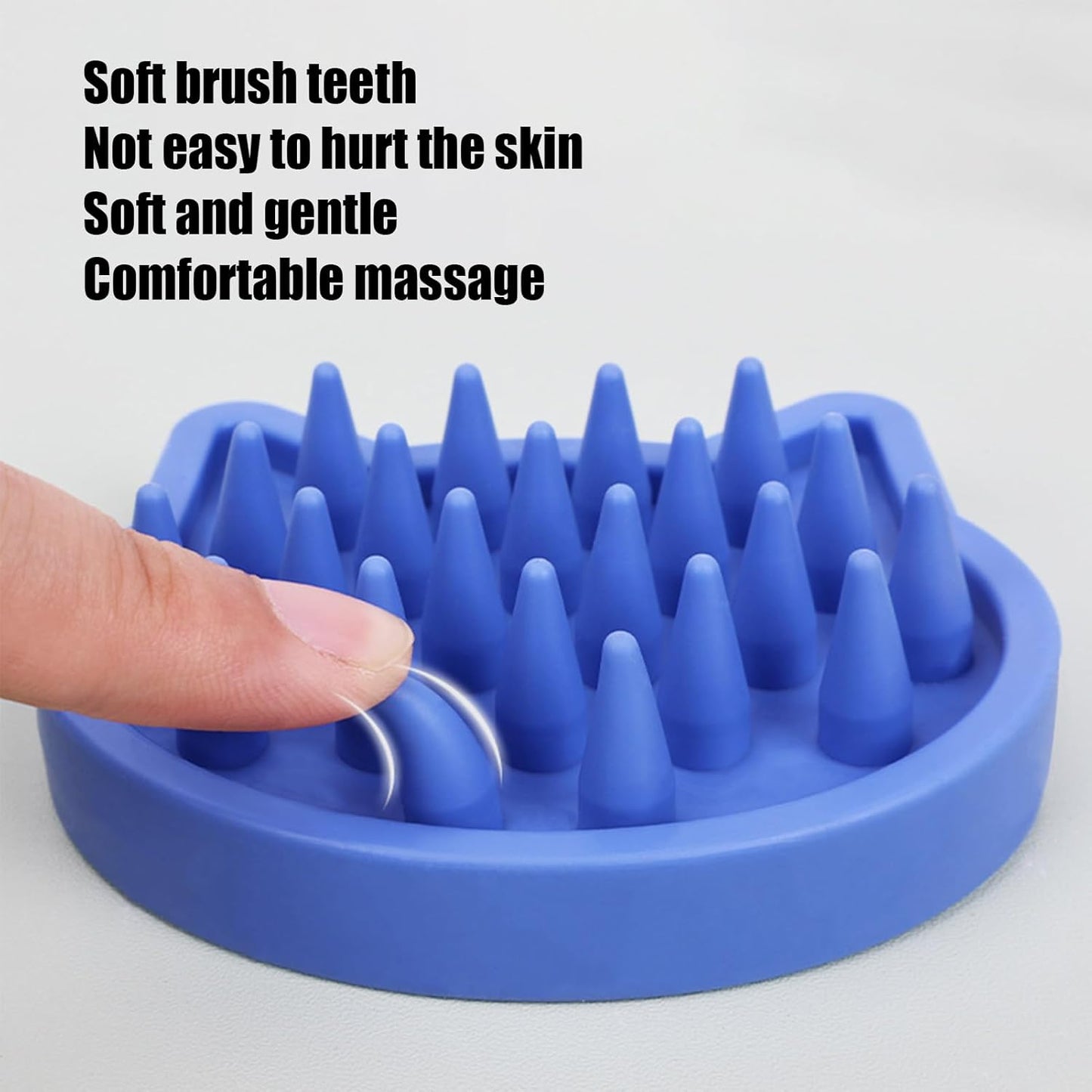 Dog Bath Brush, Cat Shower Massage Tool, Pet Grooming Scrubber with Ergonomic Handle, Soft Bristles for Effective Cleaning, Suitable for Small, Medium, Large Puppies