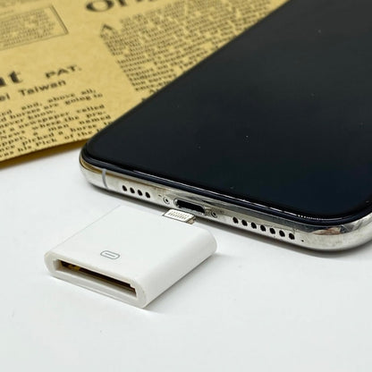 WORLDBOYU Lightning to 30 Pin Adapter Charging Sync Connector 8 Pin Male to 30 Pin Female Adapter for Select iPhone, iPad and iPod Models (White)