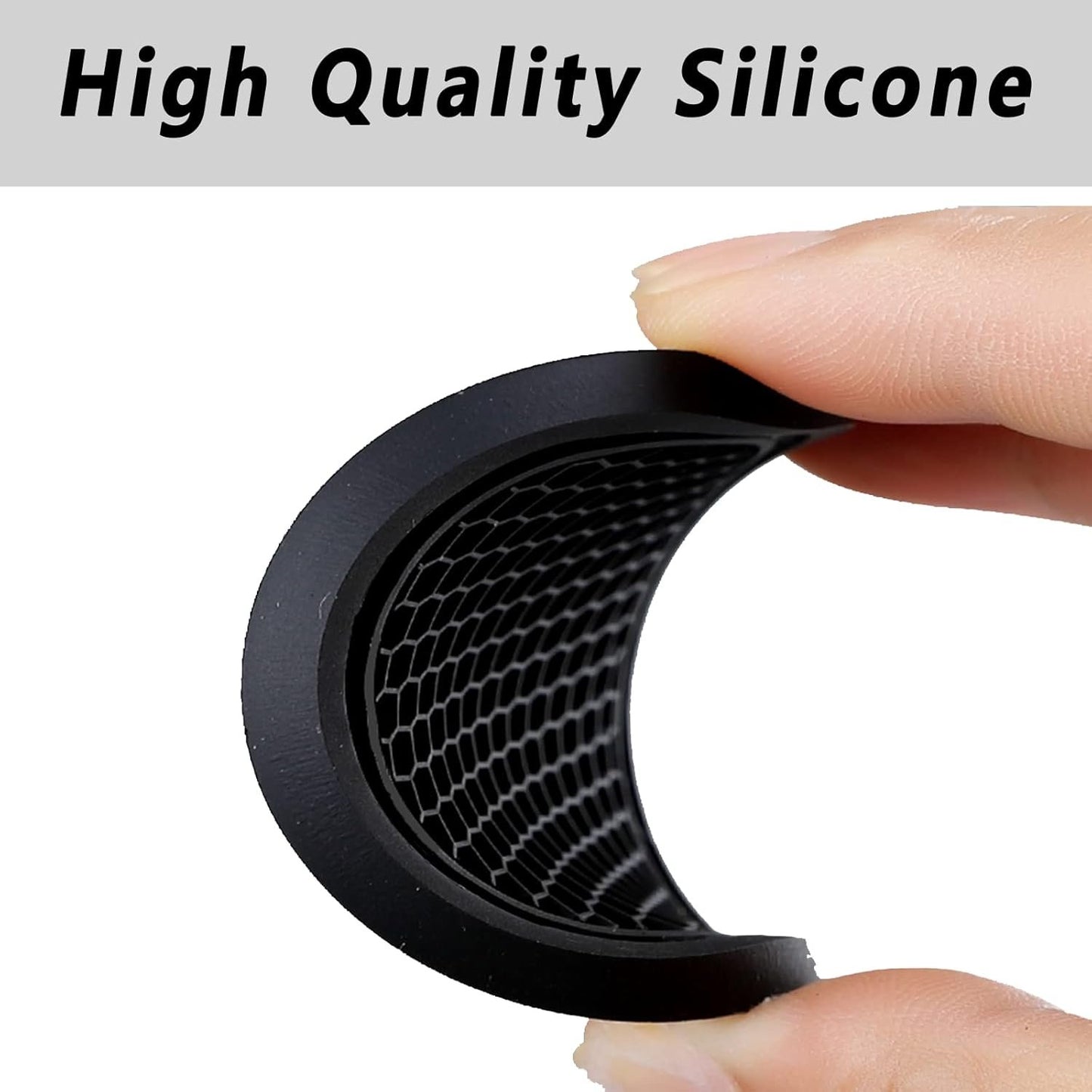 ZSDY Car Cup Coaster, 4PCS Universal Auto Non-Slip Cup Holder Embedded in Ornaments Silicone Coaster, Car Interior Accessories Sets, Grey