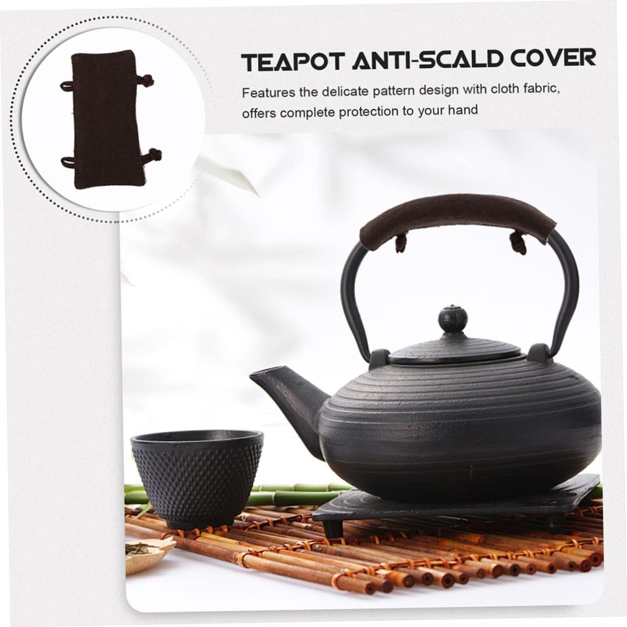 CONGARTENO Teapot Handle Protectors Kettle Handle Cover Washable Reusable for Tea Kettle