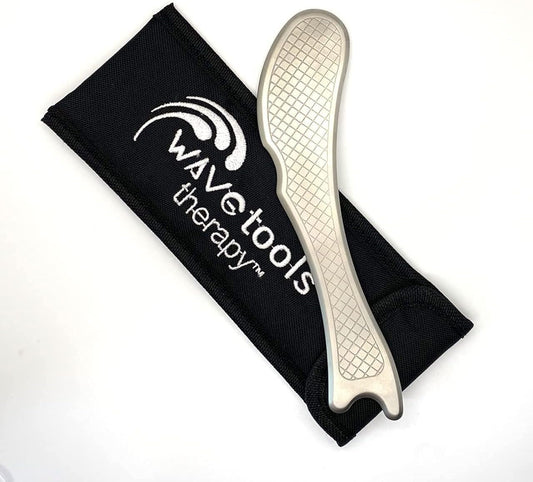 Wavetools Therapy Professional Medical Grade Arete Muscle Scraper and Massage Tool. 8 Unique arcs, Double Beveled Edges for gua sha, fascial Release, Muscle Aches, tendonitis, and Scar Tissue.