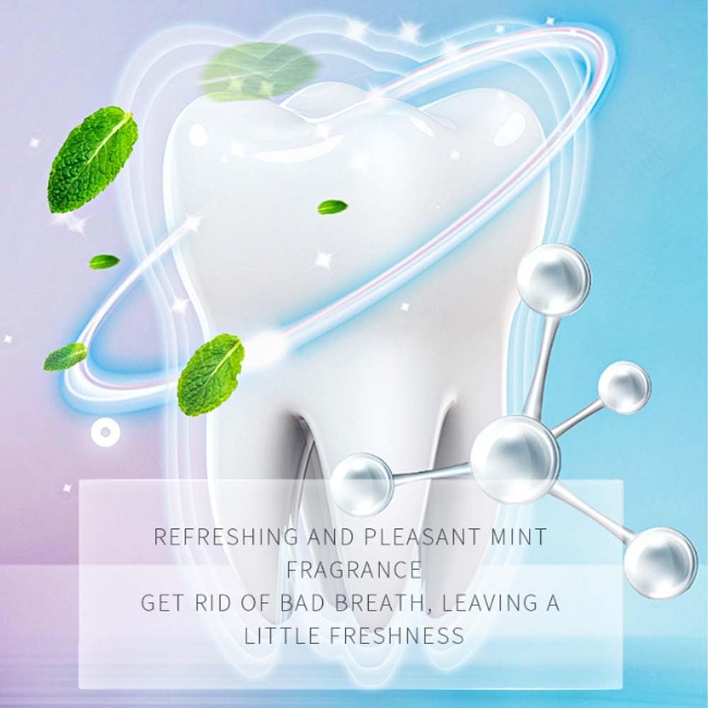 Accsart Radiant Whitening Toothpaste (with Whitening Strips), Body Accel Niacinamide Whitening Toothpaste Suitable for Sensitive Tea - Adults, Children Oral Care, 3.5 oz (100g) (1 Pack)