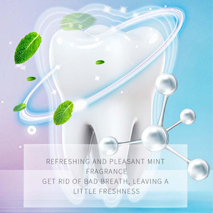 Accsart Radiant Whitening Toothpaste (with Whitening Strips), Body Accel Niacinamide Whitening Toothpaste Suitable for Sensitive Tea - Adults, Children Oral Care, 3.5 oz (100g) (1 Pack)