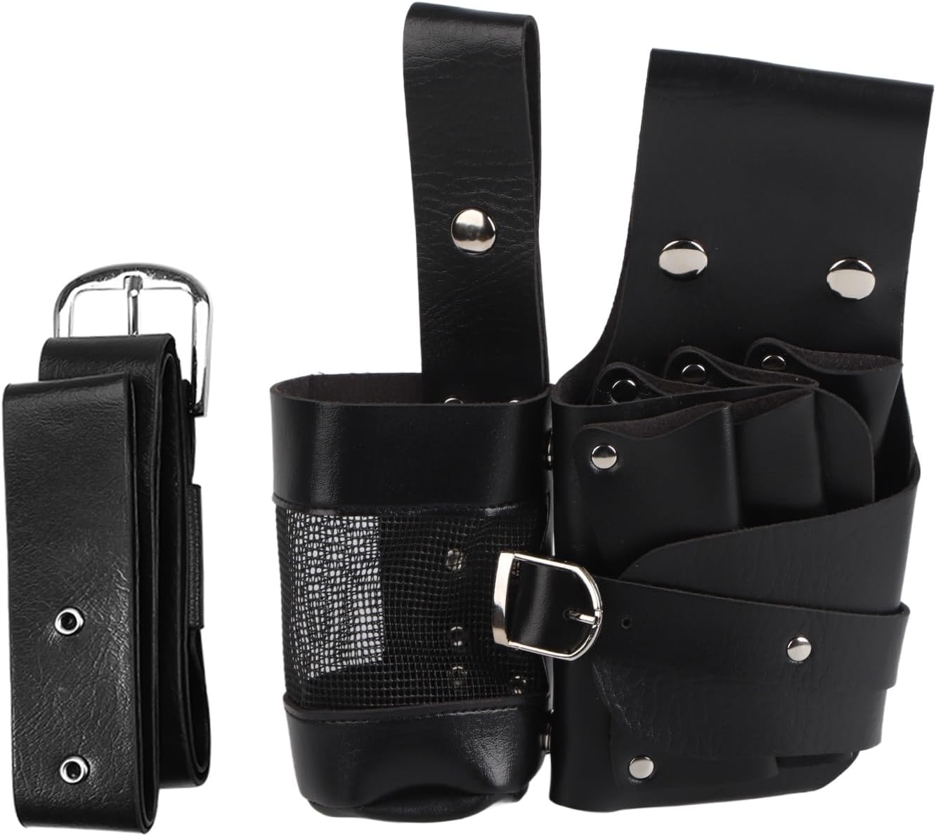 Hairdressing Waist Bag for Hair Dressing Tools, Scissors, Hair Care Comb, Hair Belt Bag, Hair Comb, Hairdressing Bag(Black)