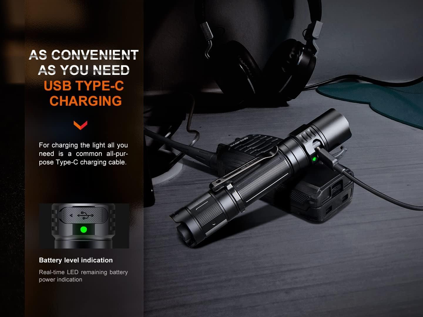 Fenix PD35R Compact Rechargeable Tactical Flashlight ** Canadian Edition