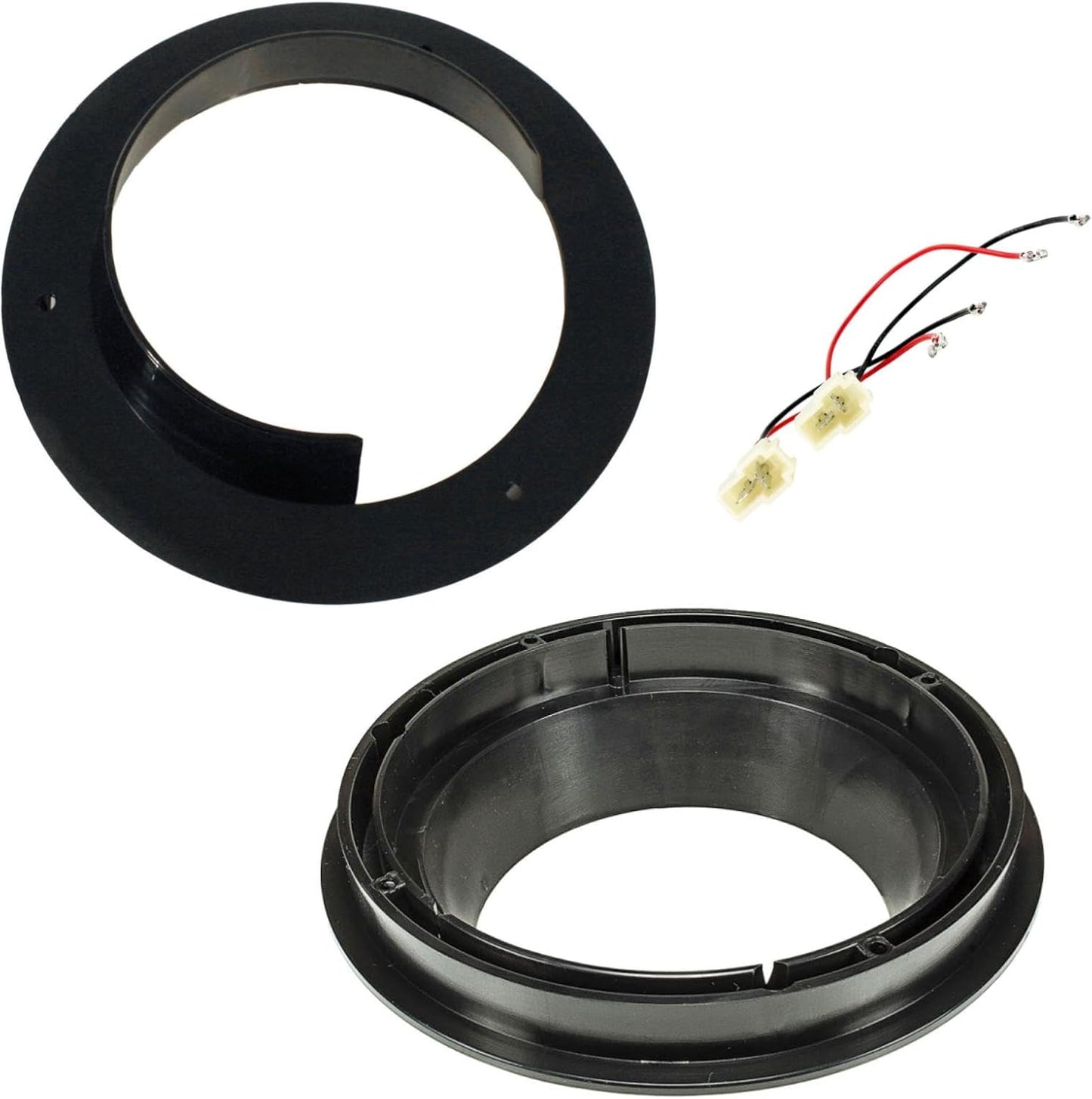 Adapter Kit Rings Spacers Supports Speakers Speakers Car Radio Connectors for Car 16.5 / cm 165 mm Compatible with Suzuki Swift, SX, Gran Vitara 2, Spalsh/Fiat Sedici, Opel Agila B