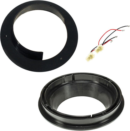 Adapter Kit Rings Spacers Supports Speakers Speakers Car Radio Connectors for Car 16.5 / cm 165 mm Compatible with Suzuki Swift, SX, Gran Vitara 2, Spalsh/Fiat Sedici, Opel Agila B