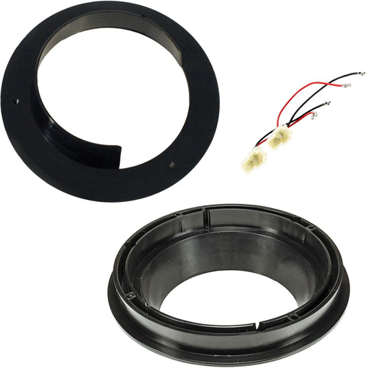 Adapter Kit Rings Spacers Supports Speakers Speakers Car Radio Connectors for Car 16.5 / cm 165 mm Compatible with Suzuki Swift, SX, Gran Vitara 2, Spalsh/Fiat Sedici, Opel Agila B