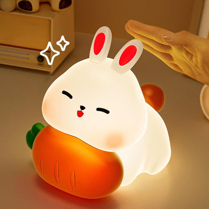 Bunny Lamp,Light Up Bunny - 3 Dimmable, Touch-Sensitive, Rechargeable, Night Light for Kids, Soothing Bedtime Ambience