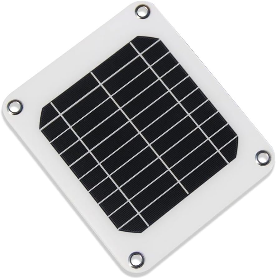 NUZAMAS Poartable 5W Solar Panel 5V USB Phone iPhone Charger Battery Free 4 Alloy Clips