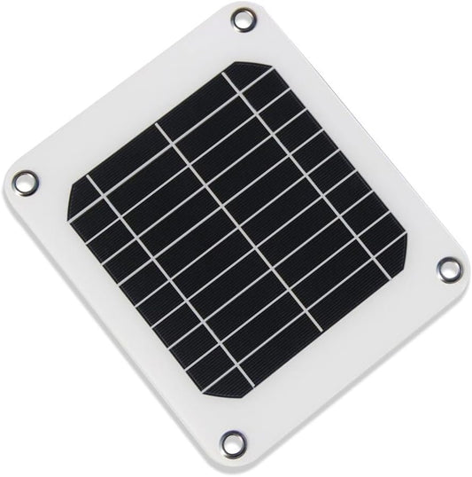 NUZAMAS Poartable 5W Solar Panel 5V USB Phone iPhone Charger Battery Free 4 Alloy Clips
