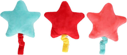 REXVTNS Starfish Pet Chew Toy 3 Pack | Care orale di cotone pluviale morbido per cani/gatti | PET - Amichevole giocattolo mobile da masticare con corda per cuccioli e gattini