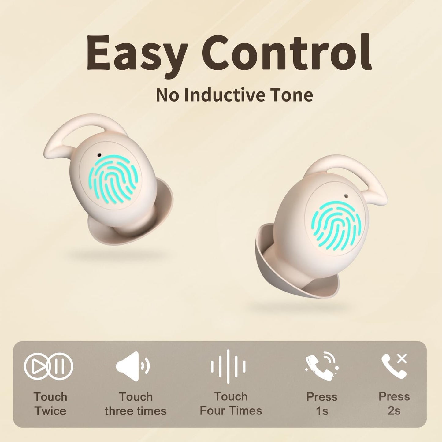 YUANJ Sleep Headphones,Soft Headphones Sleep Buds,Sleeping Earbuds with 24 dB Noise Isolation