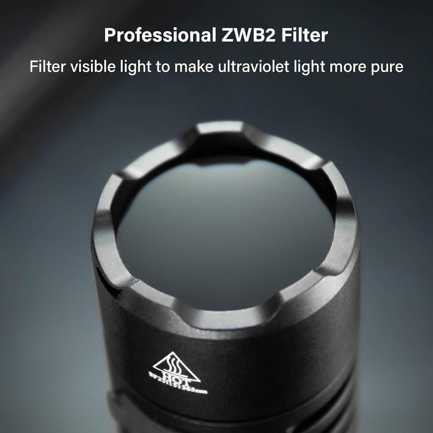 365nm UV Torch Black Light, Sofirn SF16 Rechargeable Powerful LED Blacklight Flashlight for Detecting Pet Dog Urine, Unveil Invisible Stains, High Definition Pure Ultraviolet