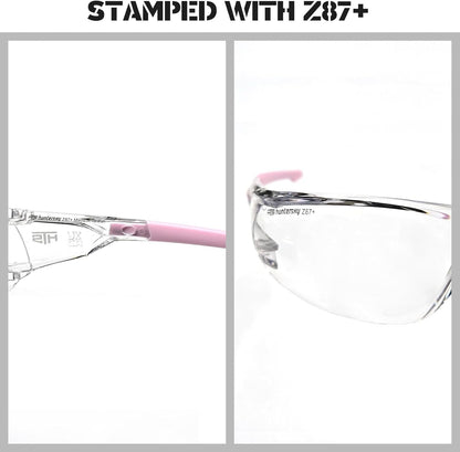 HTS HUNTERSKY S239 Sport Clear pink Small Glasses women youth protection from wind dust proof night bike riding cycling running