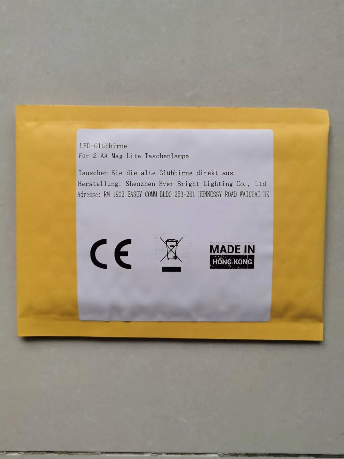 EBLCL Mini Mag Lite 2 AA Cell 1 Watt LED Conversion Bulb