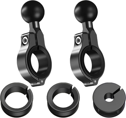1'' Ball Mount Accessories Compatible with RAM Mounts/Double Socket arms(R3*2), Black2, 1.42*1.1*0.71