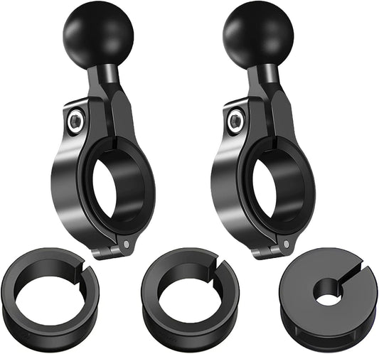 1'' Ball Mount Accessories Compatible with RAM Mounts/Double Socket arms(R3*2), Black2, 1.42*1.1*0.71