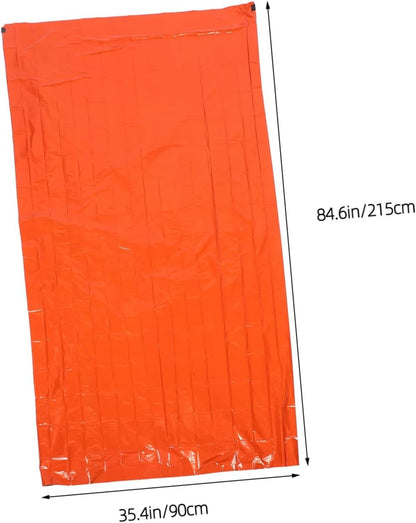 Abaodam Emergency Survival Sleeping Bag Portable Thermal Sack Lightweight Reflective Emergency Blanket for Camping and Hiking Against Dirt and Moisture Compact First Aid Gear