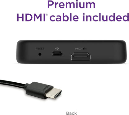 Roku Premiere Streaming Media Player HD/4K/HDR Simple Remote and Premium HDMI Cable & Bundled with Swanky Cables 6FT HDMI Cable (3920R)