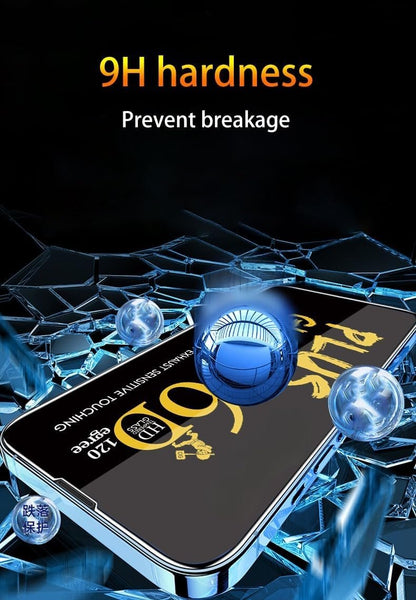 TechWork for iPhone 14 Pro Max Screen Protector, 9H Hardness, Full Covered Tempered Glass Screen Protector, Anti-Scratch, Anti-Fingerprint, Anti-Explosion, 6D Plus Glass