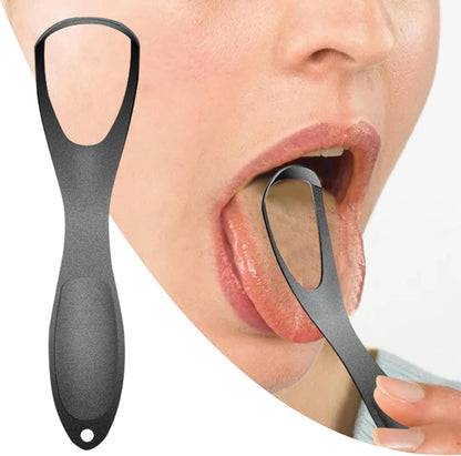 Tongue Scraper, Oral Care Cleaning Tool, Stainless Steel Material, Fan Shape Tongue Scraper Cleaner, Daily Breath Solution For Adults In Bathroom, 5.5x1 In, Silver, 1 Pack