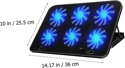 jojofuny Gaming Laptop Stand with Fans Height Ergonomic Design for Comfort Powerful Cooling Pad for Laptops Wide Compatibility with Slip Features