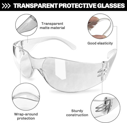 36 Packs Safety Glasses for Men and Women - Clear Shooting Glasses and Goggles for Ultimate Eye Protection