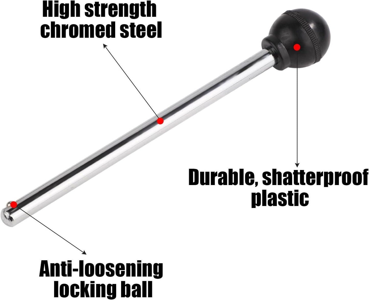 Round Weight Stack Pin, Pin Tensile 3/8 Inch Diameter 6 Inch Universal Weight Selector Pin Gym Pin Weight Machine Pin for Home Gym Exercise Machine Accessories