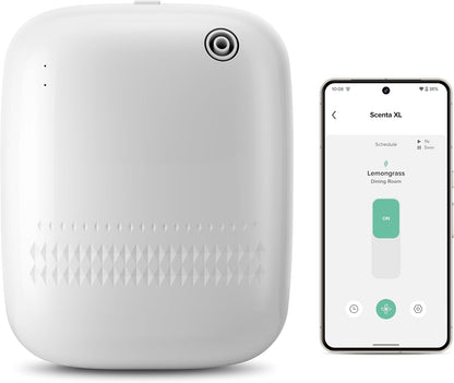 Waterless Essential Oil Diffuser for Home and Commercial Use, Up to 2000 sq.ft. 400 mL Capacity, Aromatherapy Scent Diffuser for Large Rooms, Smart Scent Air Machine, ANW-White