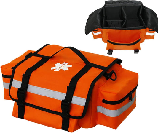 Portable Survival Bag,Oxford Cloth Large Capacity Car-Mounted Outdoor Bag - Convenient Shoulder Bag with Double-Ended Zipper Reflective Strip, Outdoor Accessories Buogint