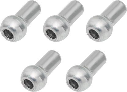 YINETTECH 5PCS 11mm Ball End Cable Stopper 4.5mm Bore Zinc-Plated Steel Wire Compatible with 6mm Wire Rope Cable for Home Gym Machine Accessories