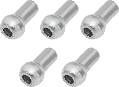YINETTECH 5PCS 11mm Ball End Cable Stopper 4.5mm Bore Zinc-Plated Steel Wire Compatible with 6mm Wire Rope Cable for Home Gym Machine Accessories