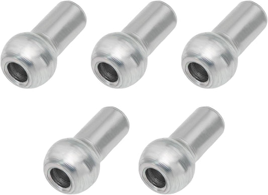 YINETTECH 5PCS 11mm Ball End Cable Stopper 4.5mm Bore Zinc-Plated Steel Wire Compatible with 6mm Wire Rope Cable for Home Gym Machine Accessories