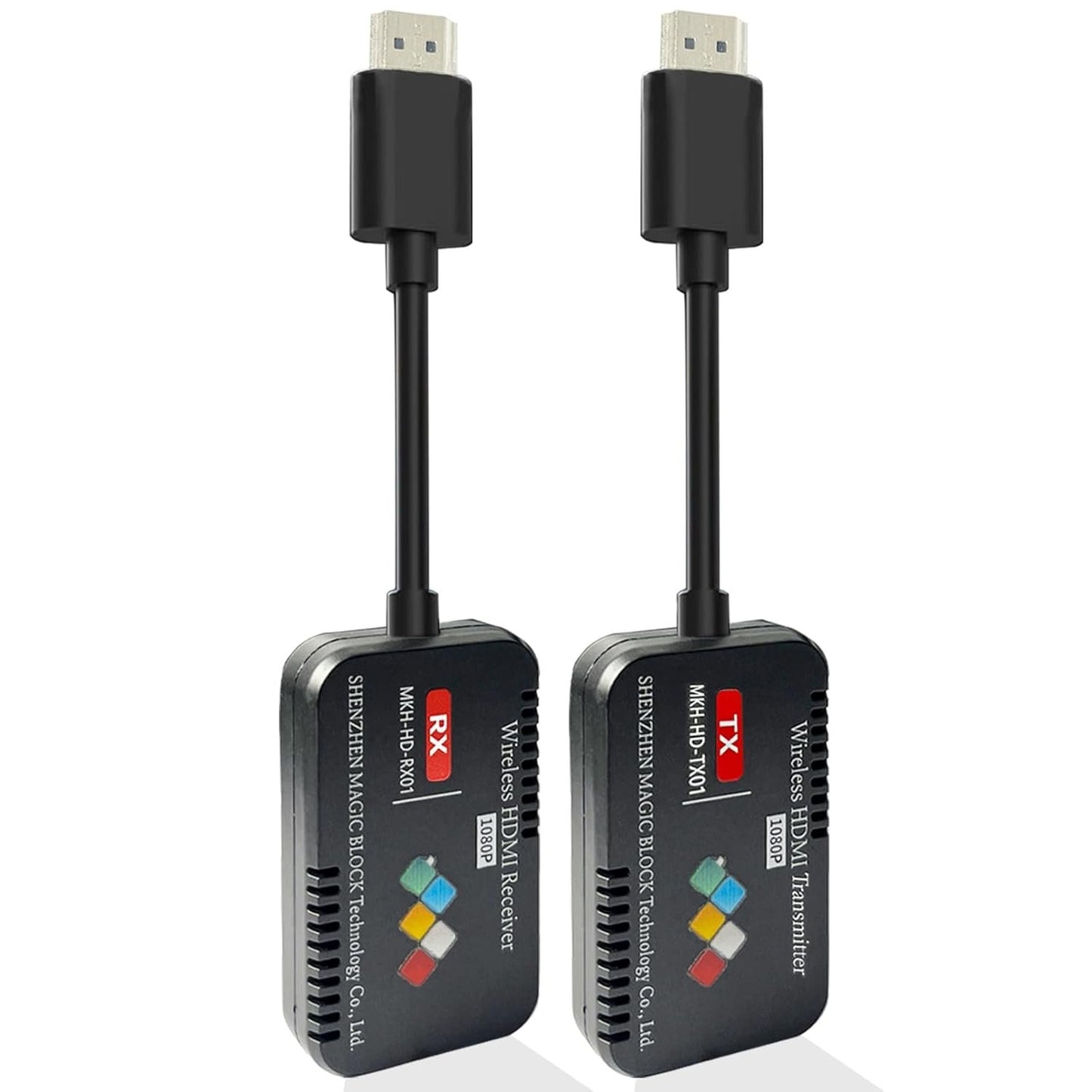 Wireless HDMI Extension Kit, 50m/165ft Range, 1080P Transmission, for Laptop/Camera/Phone to Monitor/Projector/TV, PS5, Xbox, Switch, Steamdeck