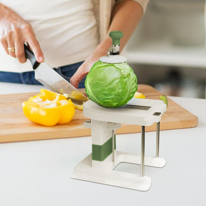 Cabbage Slicer Chopper - Manual Vegetable Cutter Tool, Stainless Steel Blade | Handheld Food Shredder Cutter Compact Salad Maker Used in Kitchen, Prep Setup, Home, Cooking Arrangement, Kitchen Helper