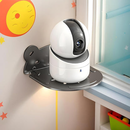 Wall Shelf for Security Camera - Floating Rack for Streaming Media Devices | Media Players Wall Mount Organizer Holder for Home, Kitchen, Bedroom, Living Room