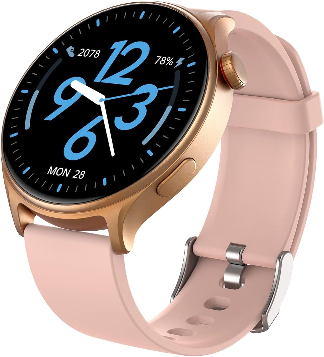 GTR2 Smart Watch in Black, Navy Blue, Glacier White, Blossom Pink - Your Health & Fitness Companion Gold and Pink (Pink)