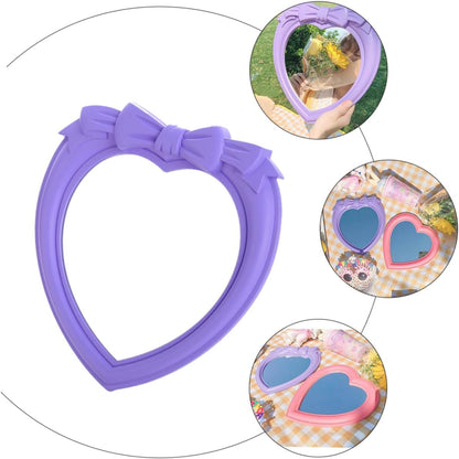 VNGBFGDFVN 2 x Mirror Travel Cosmetic Photo Props Tabletop Small Vanity Home Decor Dining Room Decor for Table Desk Top