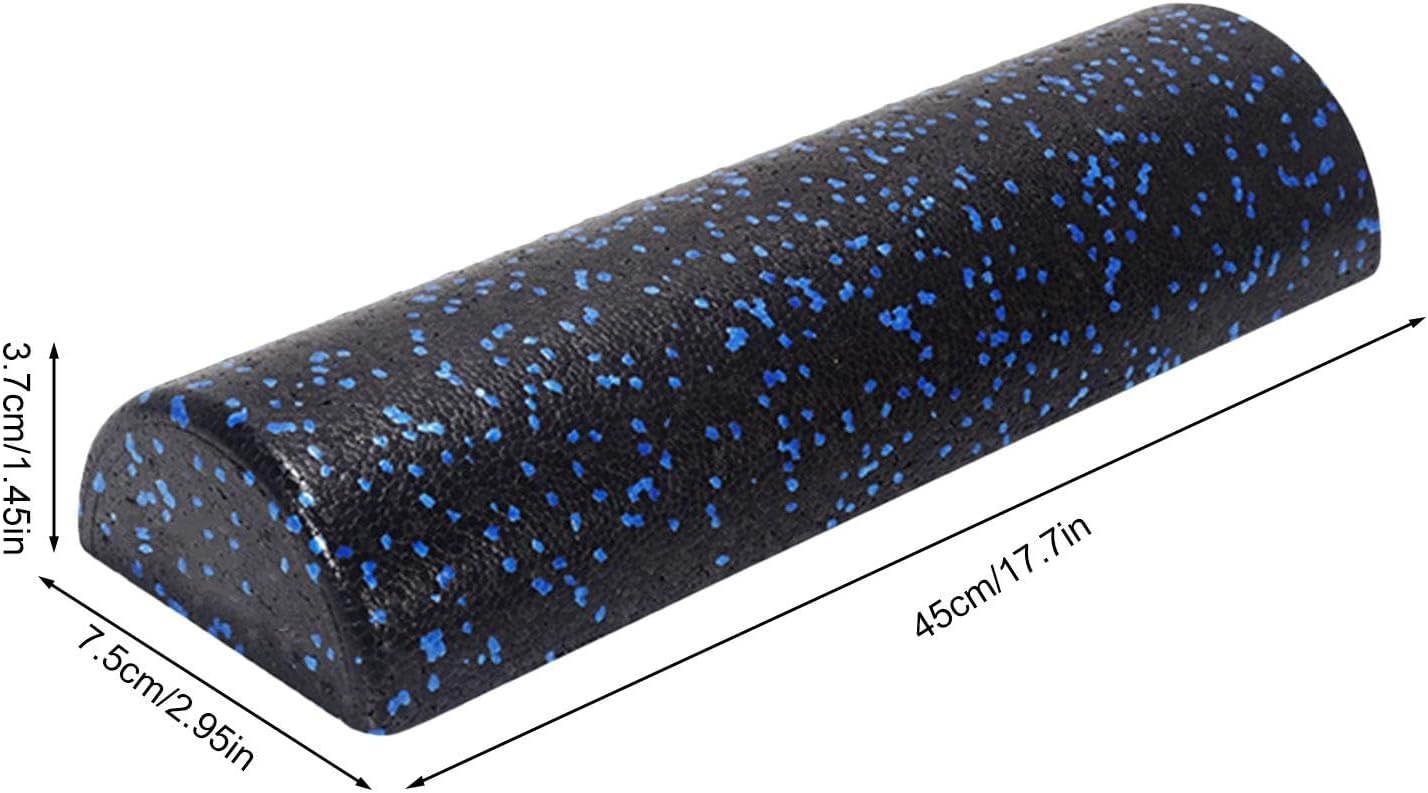 High-Density Foam Roller | Half-Round Workout Roller Foam | Firm Workout Roller Foam, Back Stretching Roller For Exercise, Massage, Muscle Recovery