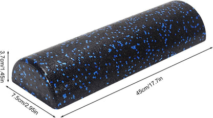 High-Density Foam Roller | Half-Round Workout Roller Foam | Firm Workout Roller Foam, Back Stretching Roller For Exercise, Massage, Muscle Recovery