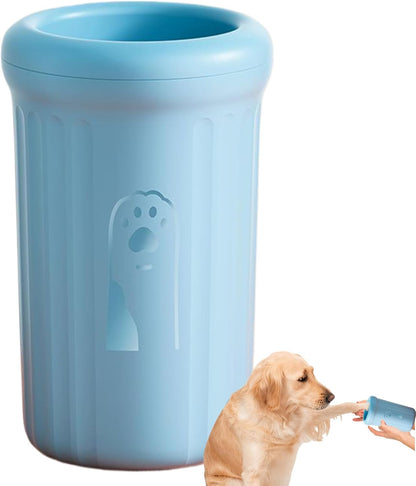 Dog Paw Washer - Pet Muddy Foot Cleaning Cup,Detachable Portable Pet Paw Washer with Soft Bristle for Daily Grooming, Post-Walk Cleaning, Camping & Travel