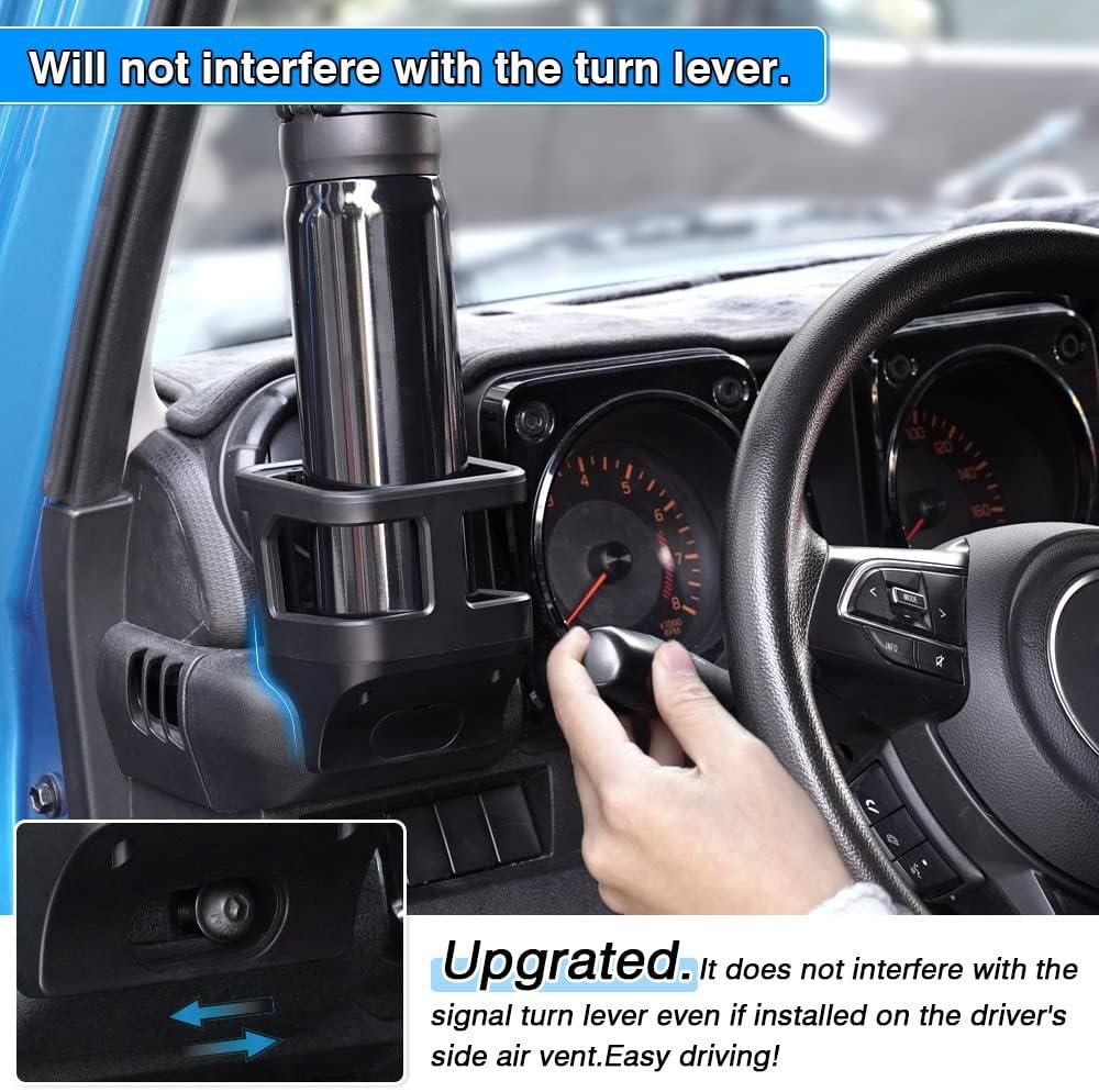 Autorder Custom Fit for Interior Accessories Suzuki Jimny 2019-2023 JB64 JB74 Water Cup Holder Mount Bracket Drinkes Support