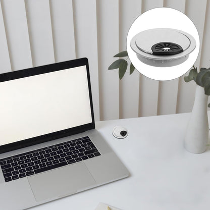 LABRIMP 20pcs Round Cable Grommets Wire Hole Covers for Desk Cable Management Elegant Design for Home Office Workspace Organization