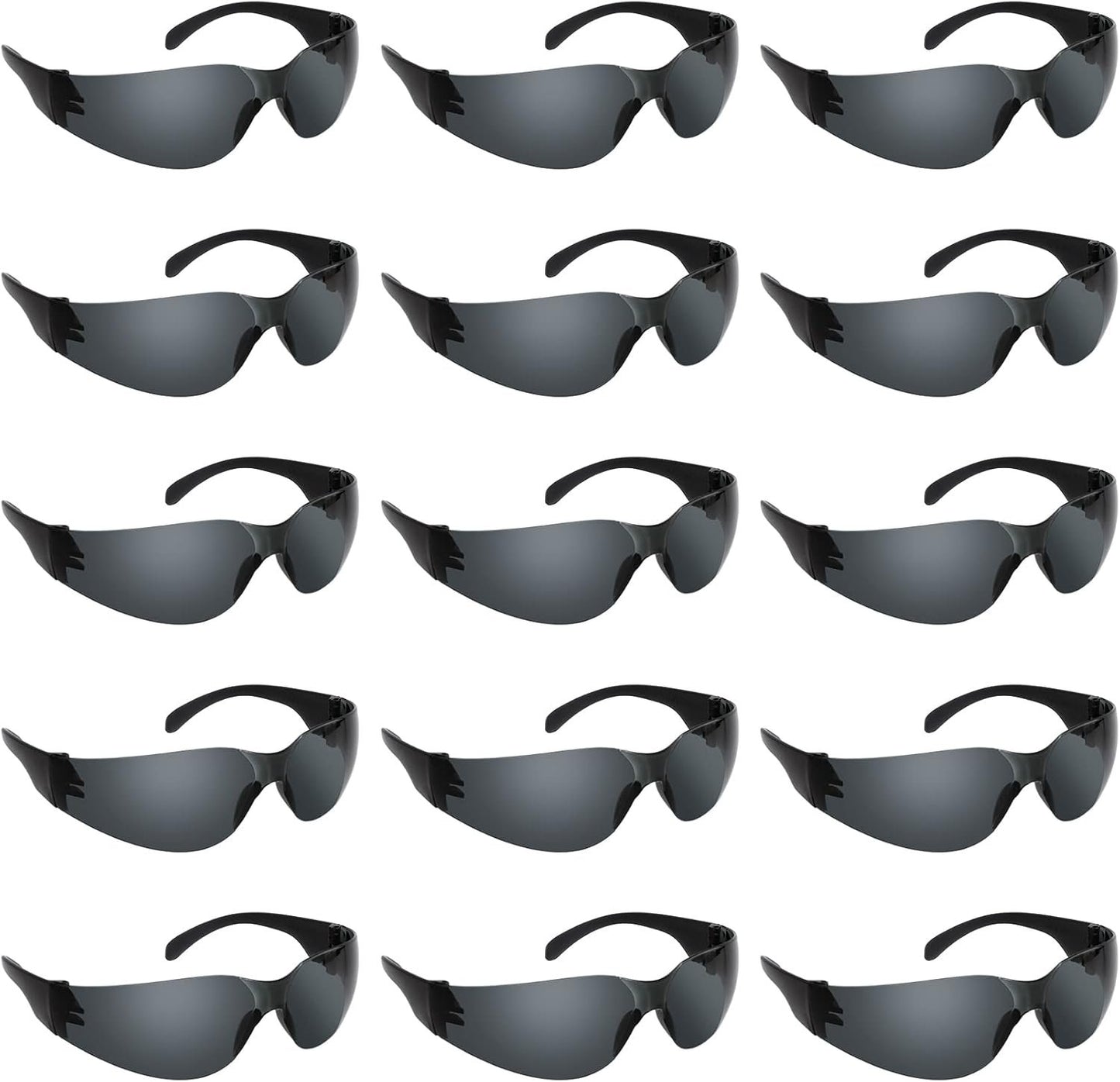 12 Pack Clear or Tinted Safety Glasses,Protective Eyewear for Men Women,Safety Eyewear Eye Protection Safety Glasses