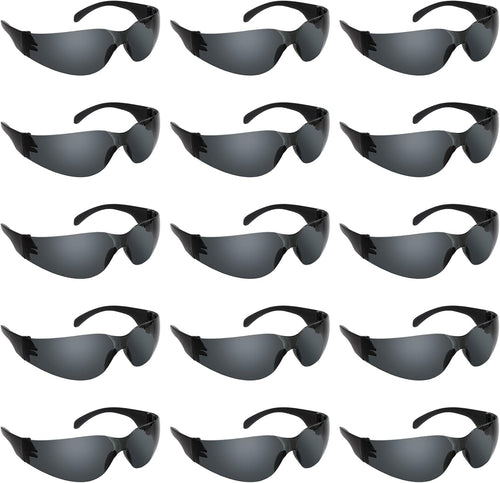 12 Pack Clear or Tinted Safety Glasses,Protective Eyewear for Men Women,Safety Eyewear Eye Protection Safety Glasses