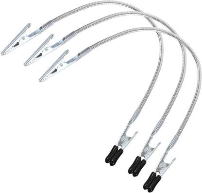 Alipis 3pcs Flexible Alligator Clamps for Workspace Organization Heat Resistant Clips for Electronics Repair and Outdoor Use