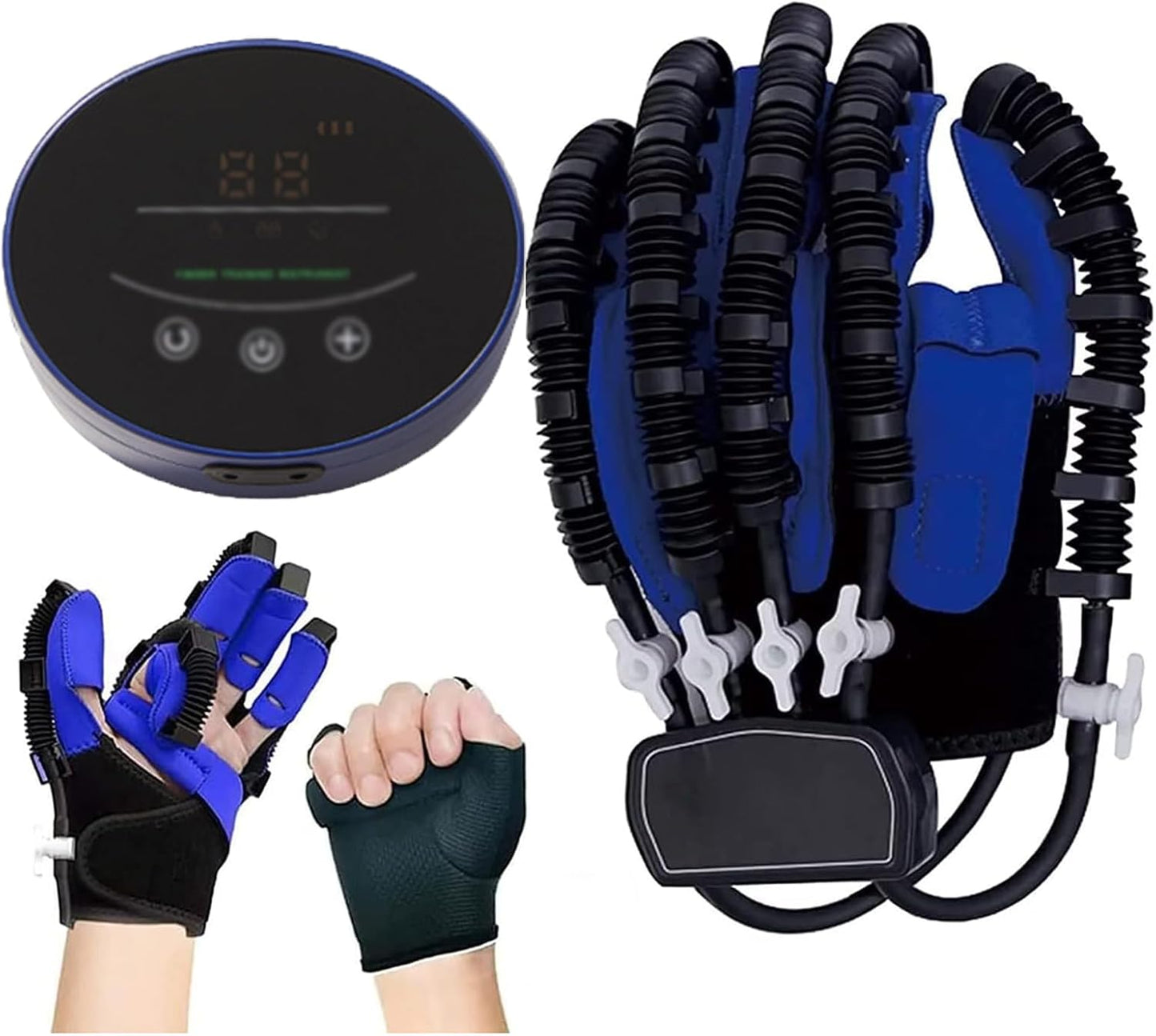 XGXHIN Trainer per la Riabilitazione delle Dita dell'emiplegia, Guanti per Robot di Riabilitazione, Trainer per Le Dita per Il Recupero delle funzioni della Mano