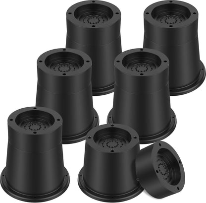 HAIJED Bed Risers, Chair Risers, Round Furniture Risers, Rubber Risers for Sofas up to 1,721 lbs, Bed Frame Riser, 3.3" Table Leg Extenders, Blocks